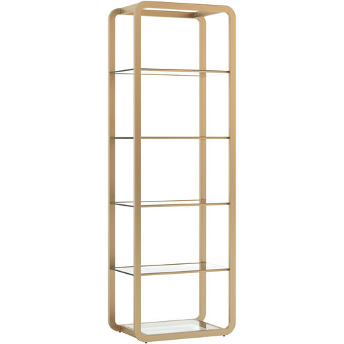Ambretta Gold / Clear Bookcase, Small